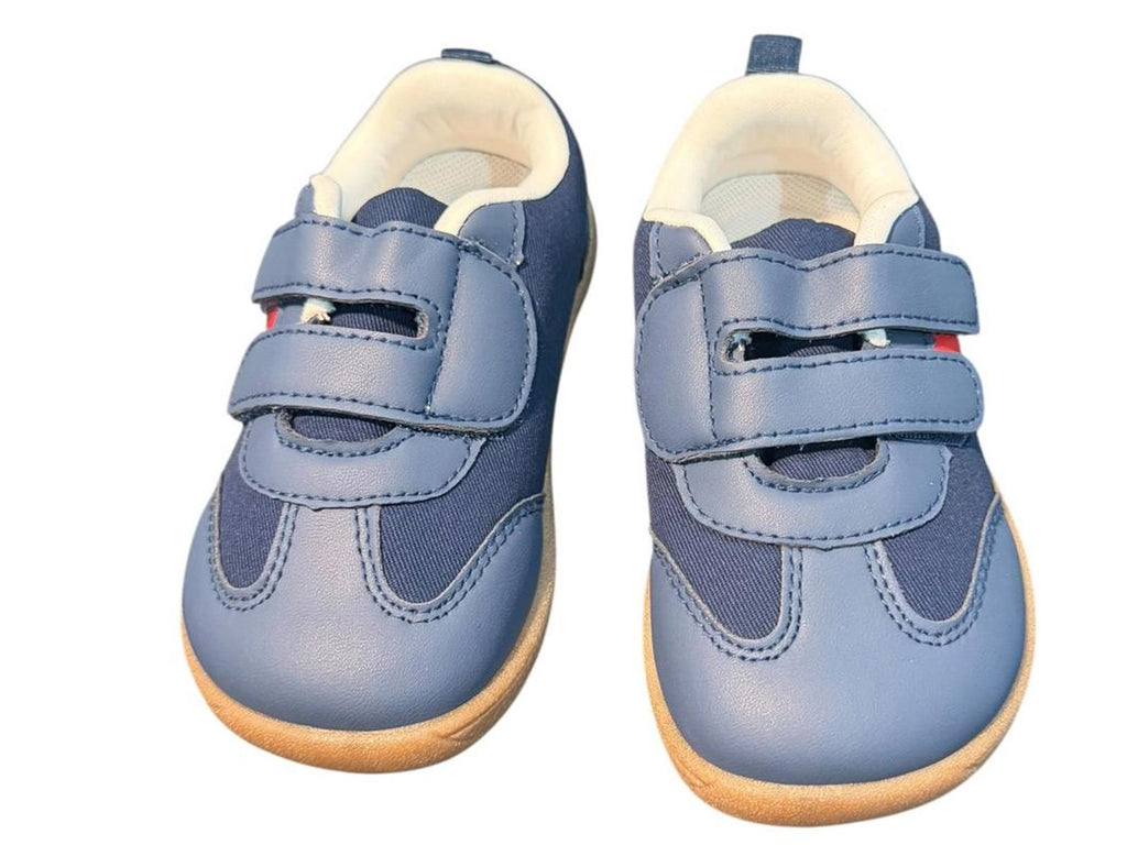 Toddler Blue Soft Sole Shoes with Wide Toe Box Size 9