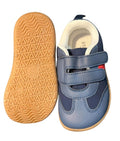 Toddler Blue Soft Sole Shoes with Wide Toe Box Size 9