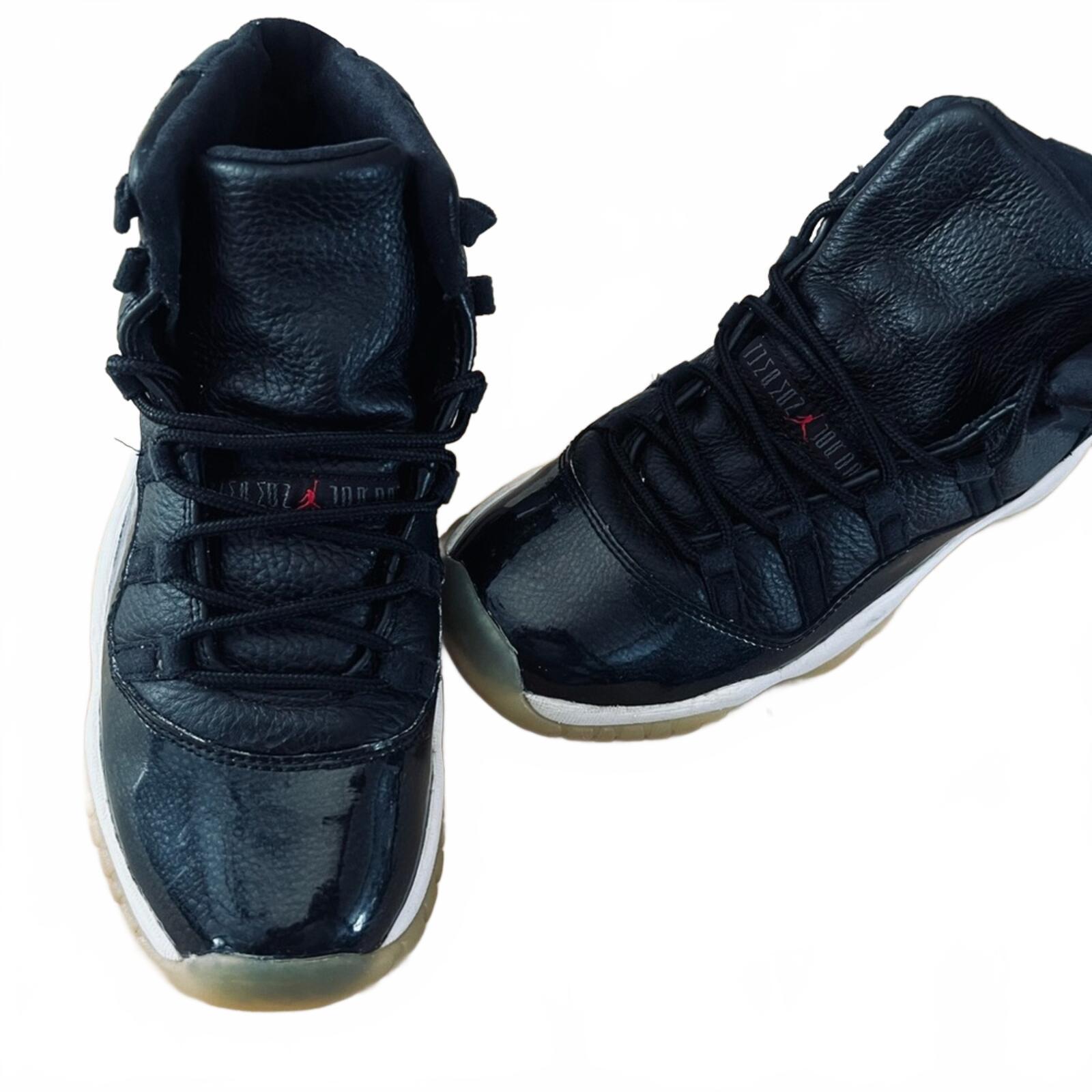 Air Jordan 11 Retro Kids Sneakers Black White Size 6.5Y Patent Leather Classic