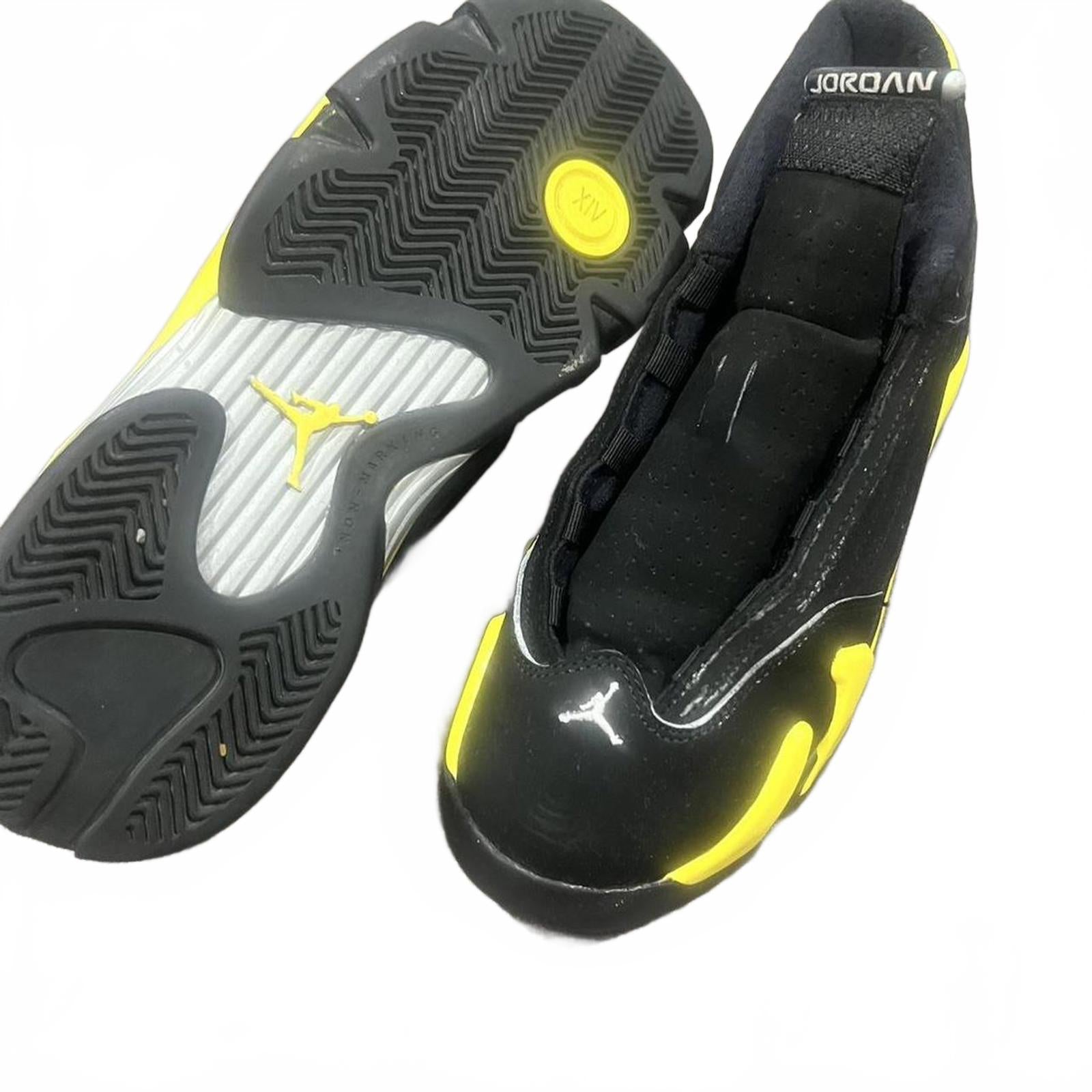 Air Jordan 14 Retro Low 'Laney' – Black Yellow | Size 6Y