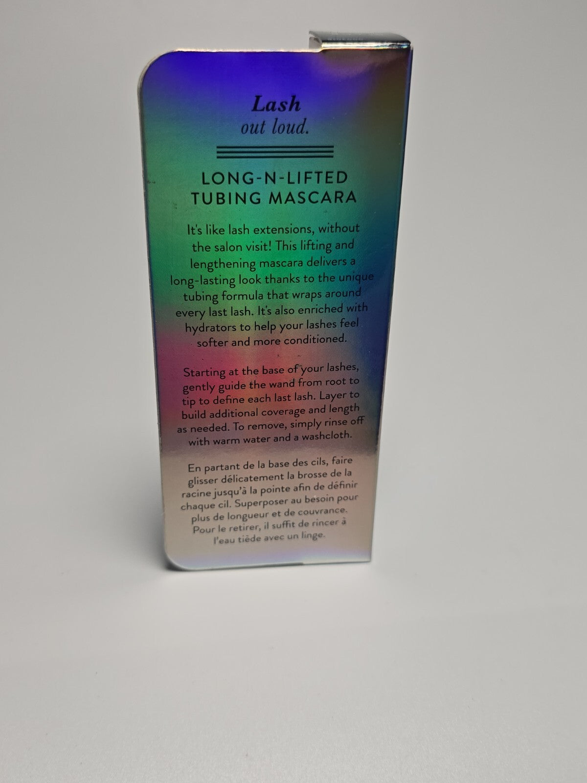 Long n Lifted Tubing Mascara Lift Length Smudge Resistant Washes Off New