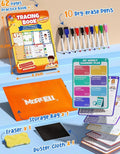 Kids Trace & Erase Learning Book – 62 Pages | Alphabet, Numbers & Shapes