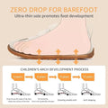 Toddler Blue Wide Toe Box Shoes with Zero Drop Sole for Healthy Foot Development