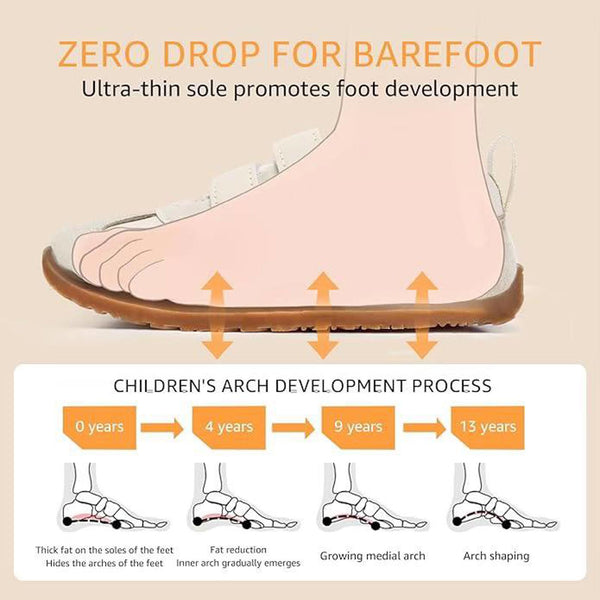Toddler Shoes Blue Wide Toe Box Zero Drop Velcro Size [8]