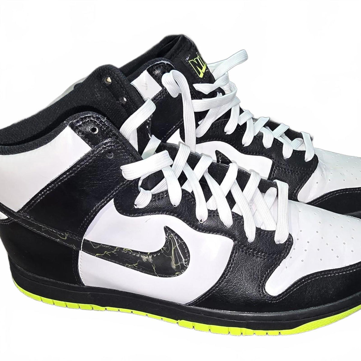Nike Dunk High Black White Volt Men’s Size 11.5
