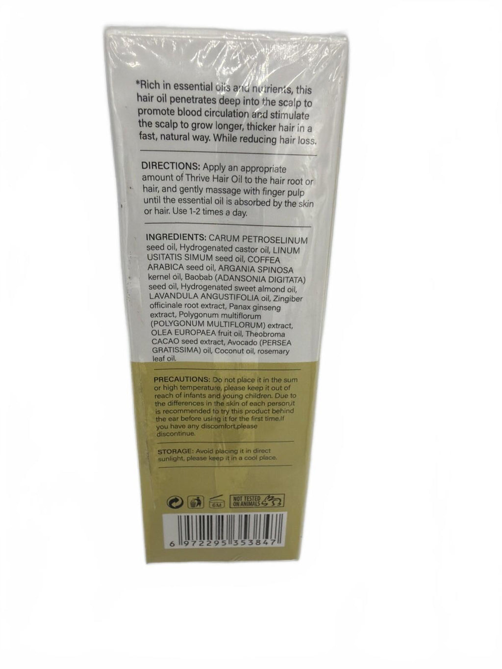 Growth Hair Oil 11 Plant Oils Cold-Pressed Scalp Care Rosemary Castor