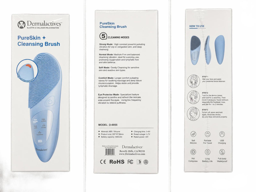 Dermalactives PureSkin Automatic Silicone Cleansing Brush
