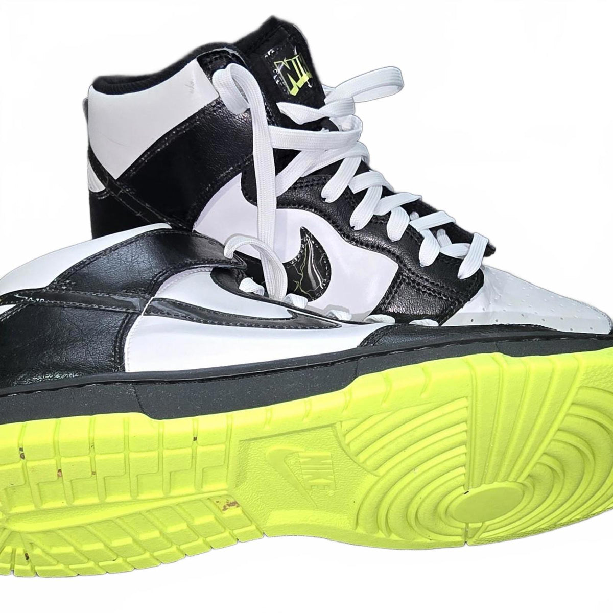 Nike Dunk High Black White Volt Men’s Size 11.5