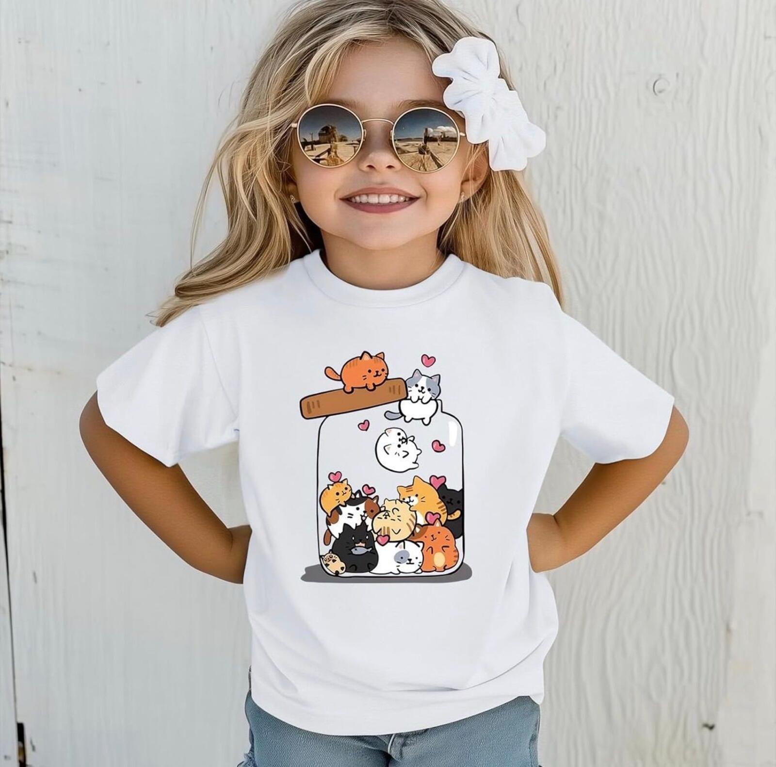 Cute Cat Graphic Tee (5–6Y) — Soft, Fun, Everyday Easy