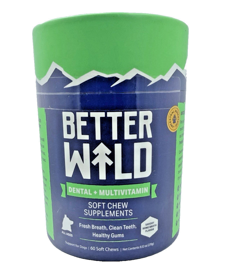 Vet Approved Dental Multivitamin Dog Chews 60 Soft Chews