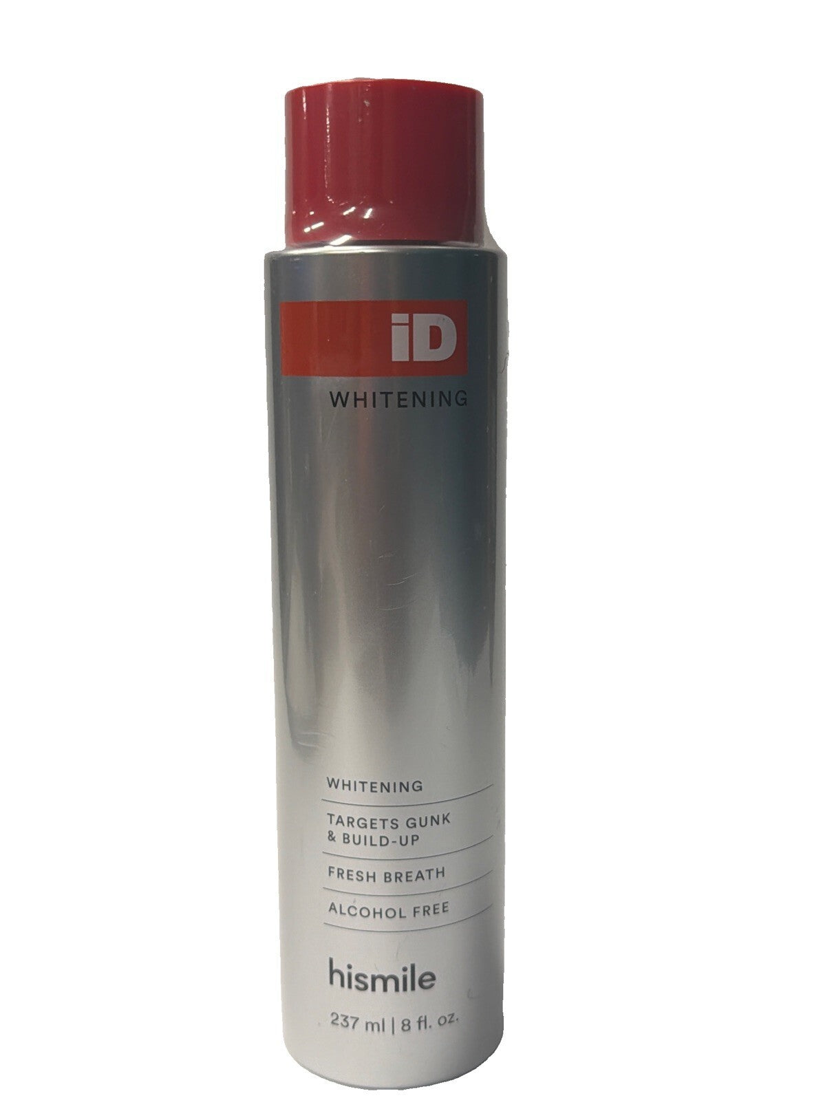 Hismile iD Stain Whitening Mouthwash Silver/Red 8 fl oz