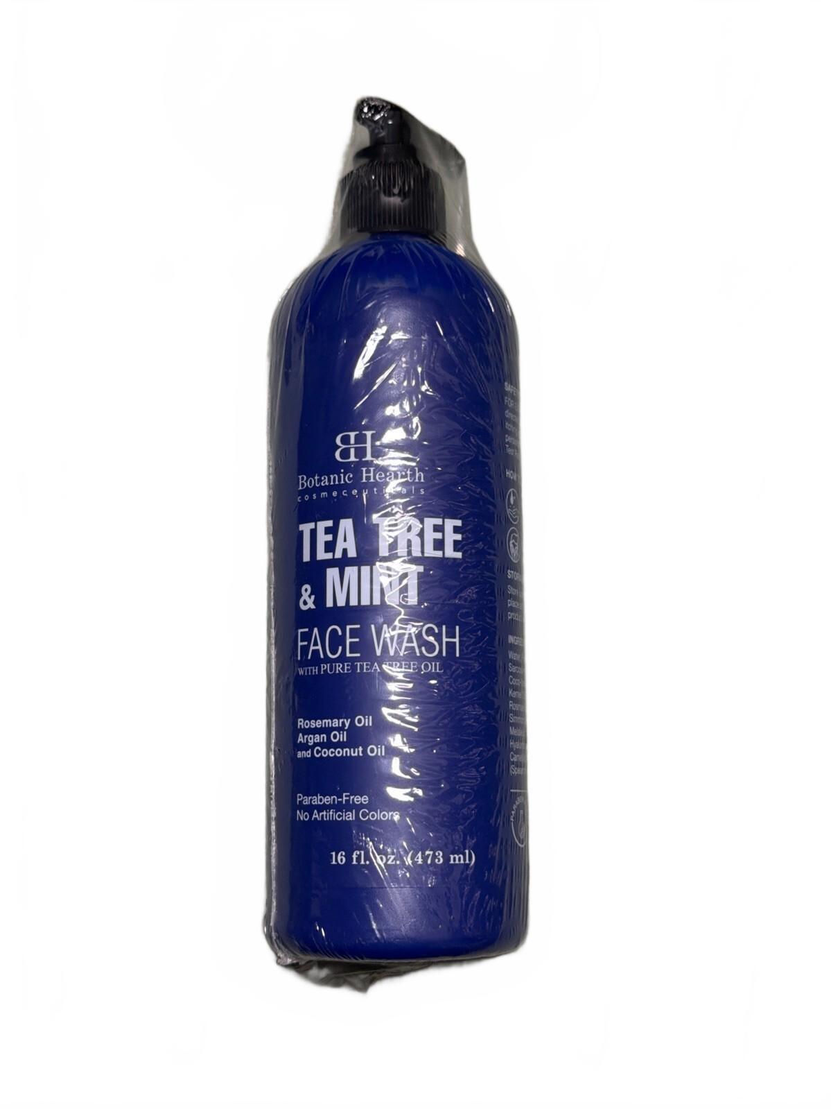 Botanical Heights Tea Tree & Mint Face Wash 16 oz