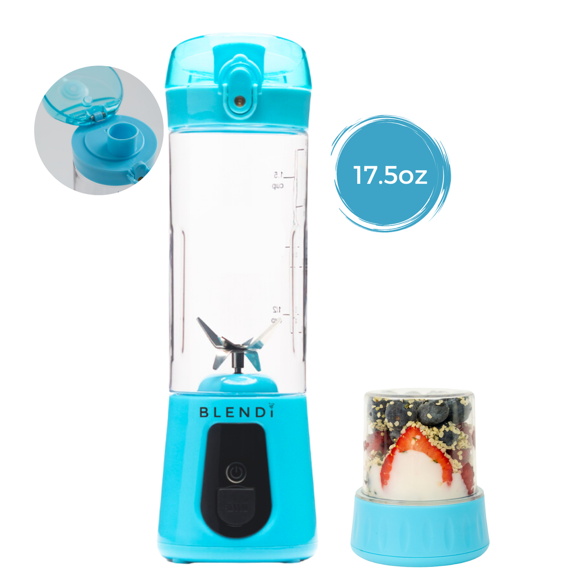 BLENDi Pro+ Ice Crushing Portable Blender, 17 oz