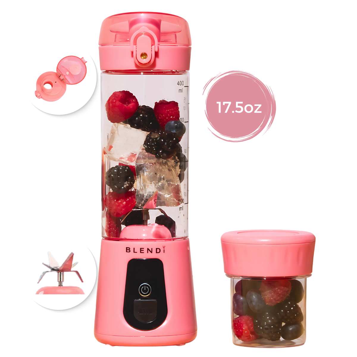 BLENDi Pro+ Ice Crushing Portable Blender, 17 oz