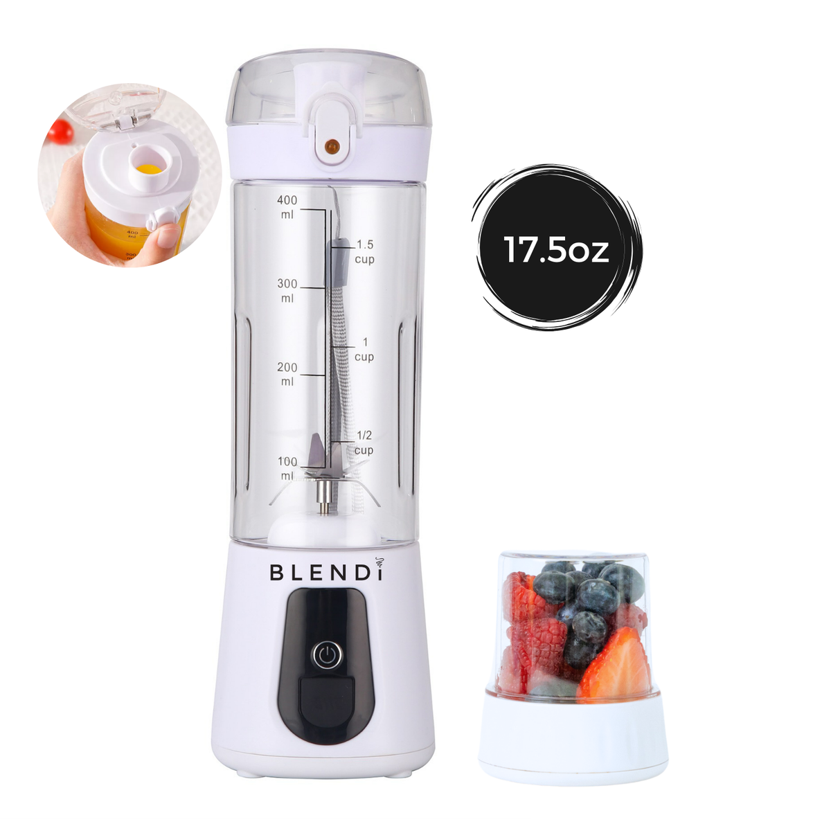 BLENDi Pro+ Ice Crushing Portable Blender, 17 oz