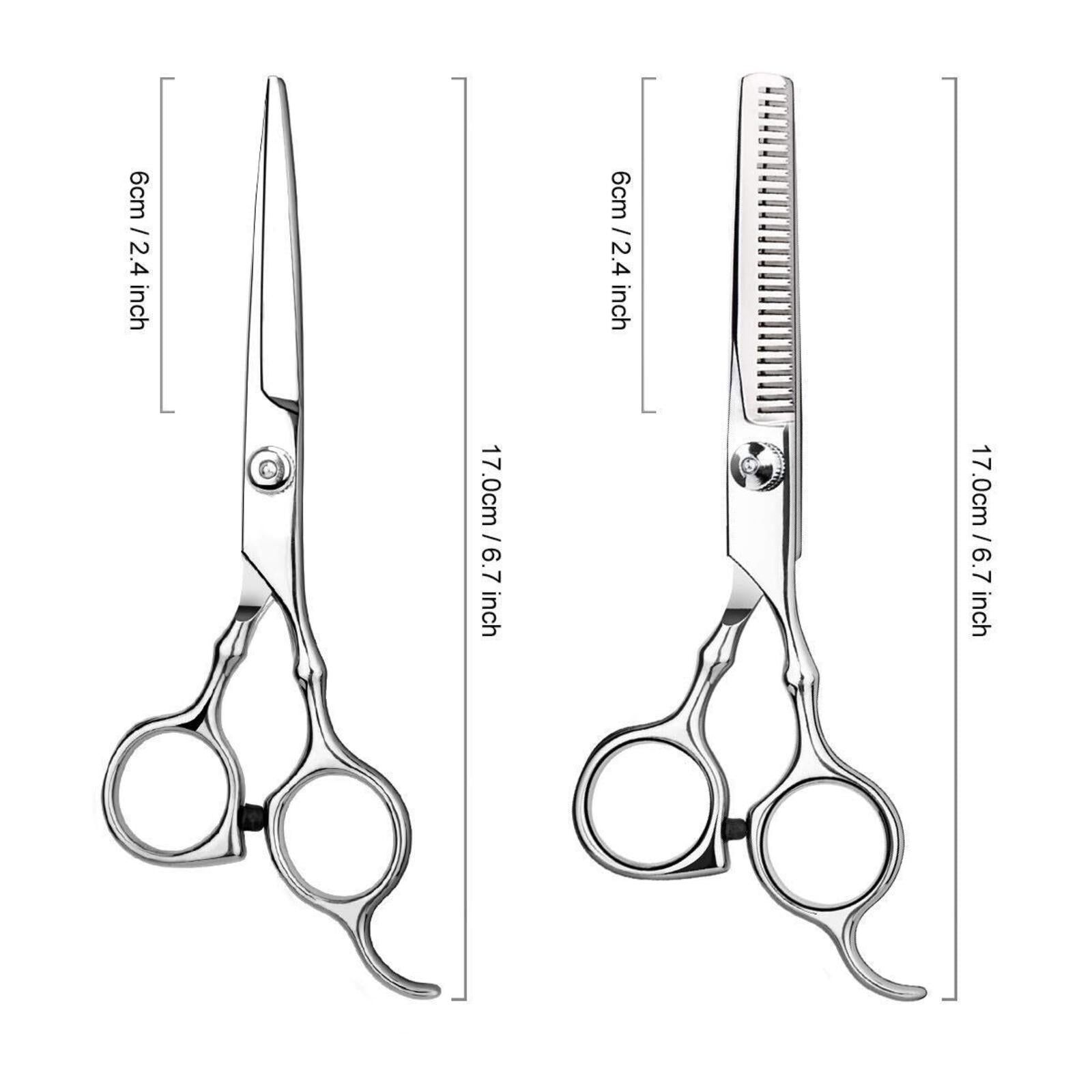 Pro Barber Scissors Set Home Haircuts Kids Men Women Sharp Stainless