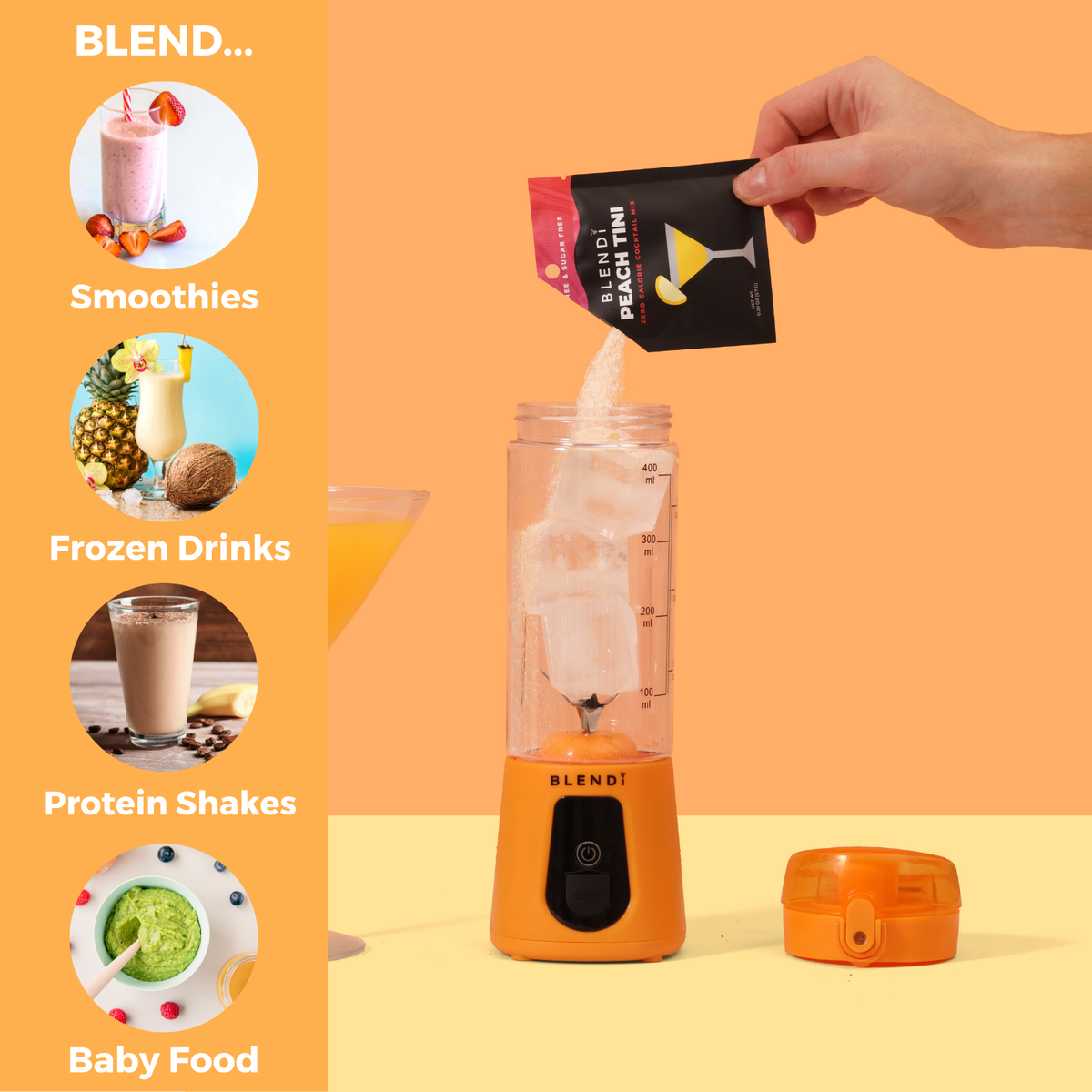 BLENDi Pro+ Ice Crushing Portable Blender, 17 oz