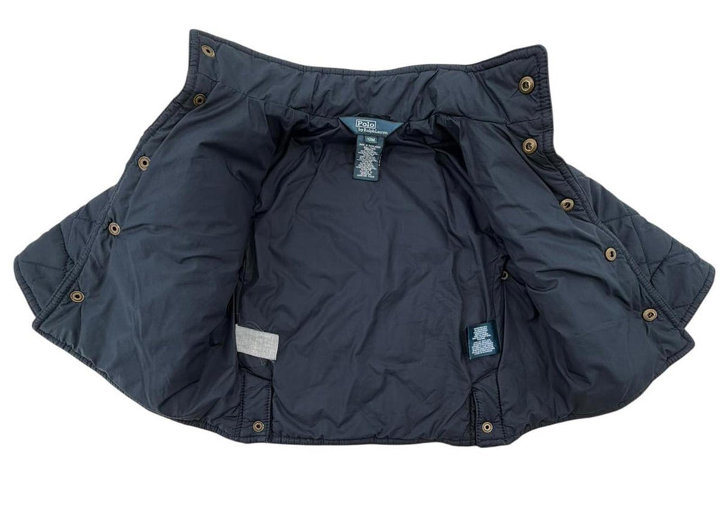 Ralph Lauren Boys Navy Quilted Jacket | Size 12M — Classic Look, Clean Condition