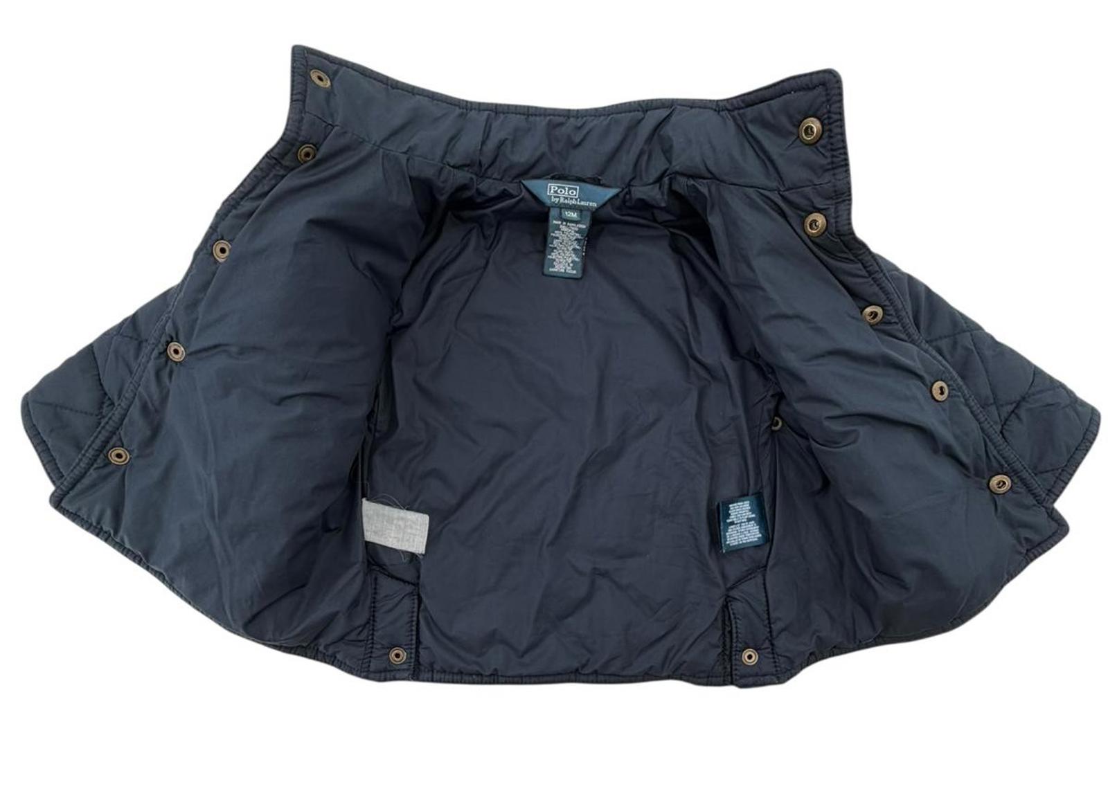 Ralph Lauren Boys Navy Quilted Jacket | Size 12M — Classic Look, Clean Condition