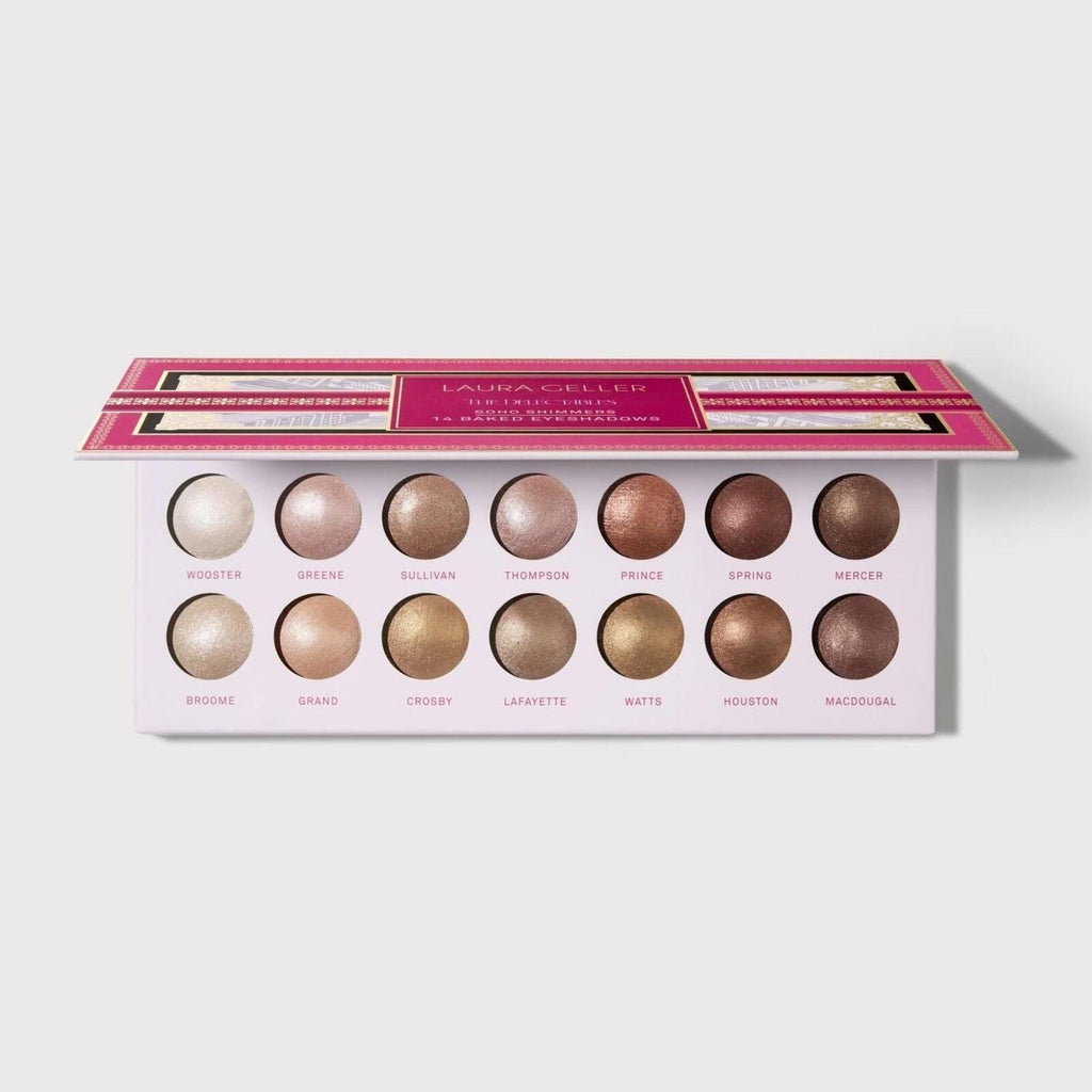 Laura Geller 14-Pan Baked Eyeshadow Palette Soho Shimmers Neutral