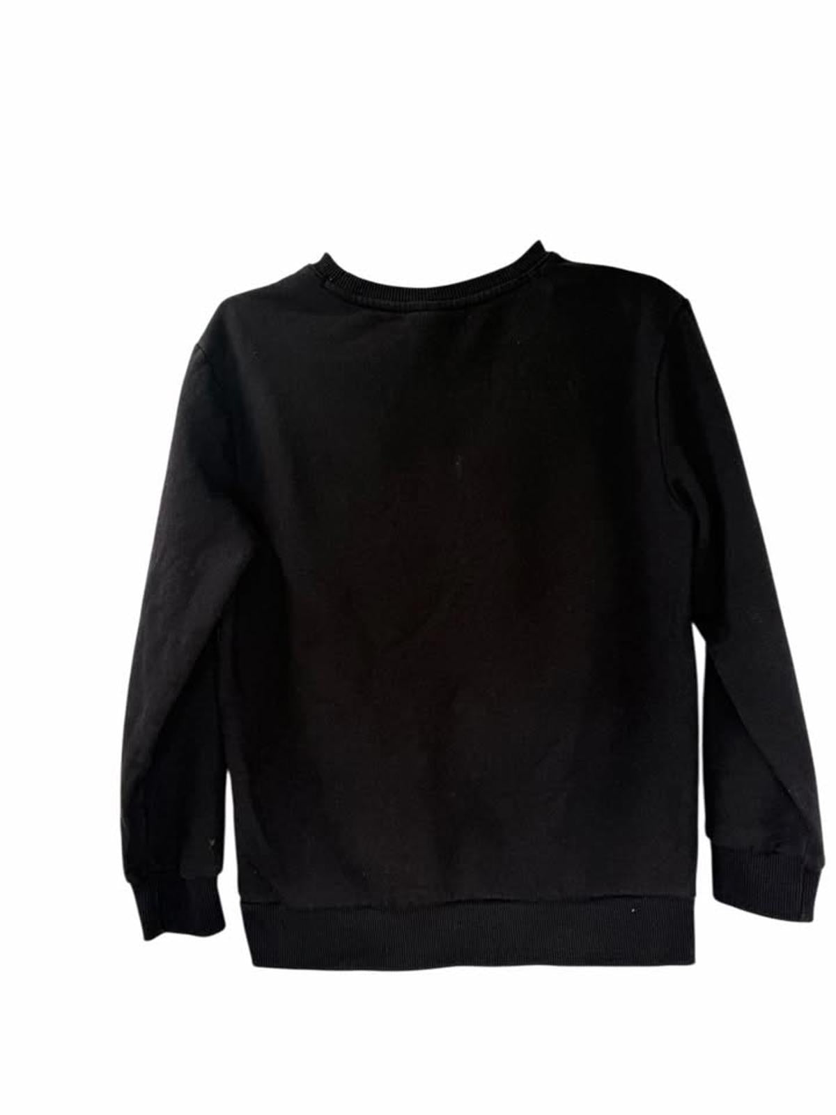 Crazy 8 Kids Graphic Sweatshirt "AWESOME" Print, Black, Size 7-8