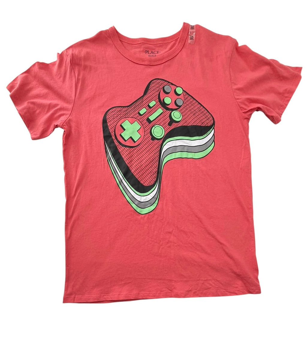 The Children's Place Boys Red Gaming T-Shirt XXL — Soft, Bright, Ready to Wear