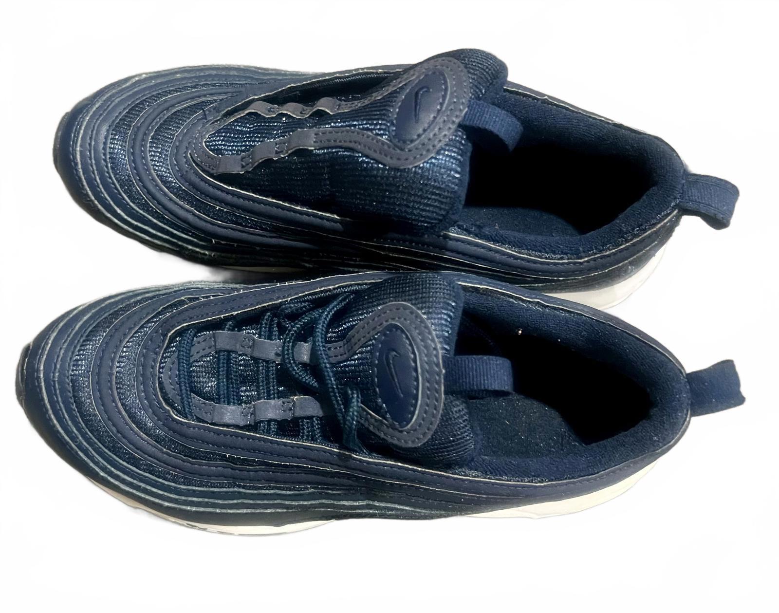 Nike Air Max 97 Sneakers Navy Blue Size 5 Boy's Classic Style