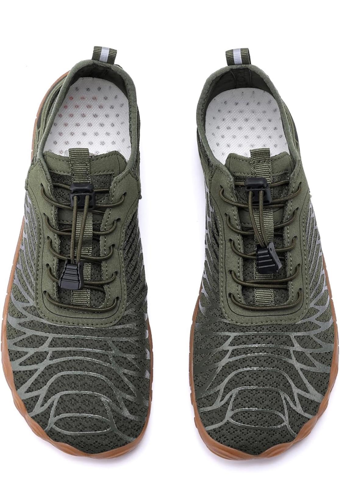 Men's Barefoot Trail Shoes Olive Green- (Men Sz 11)