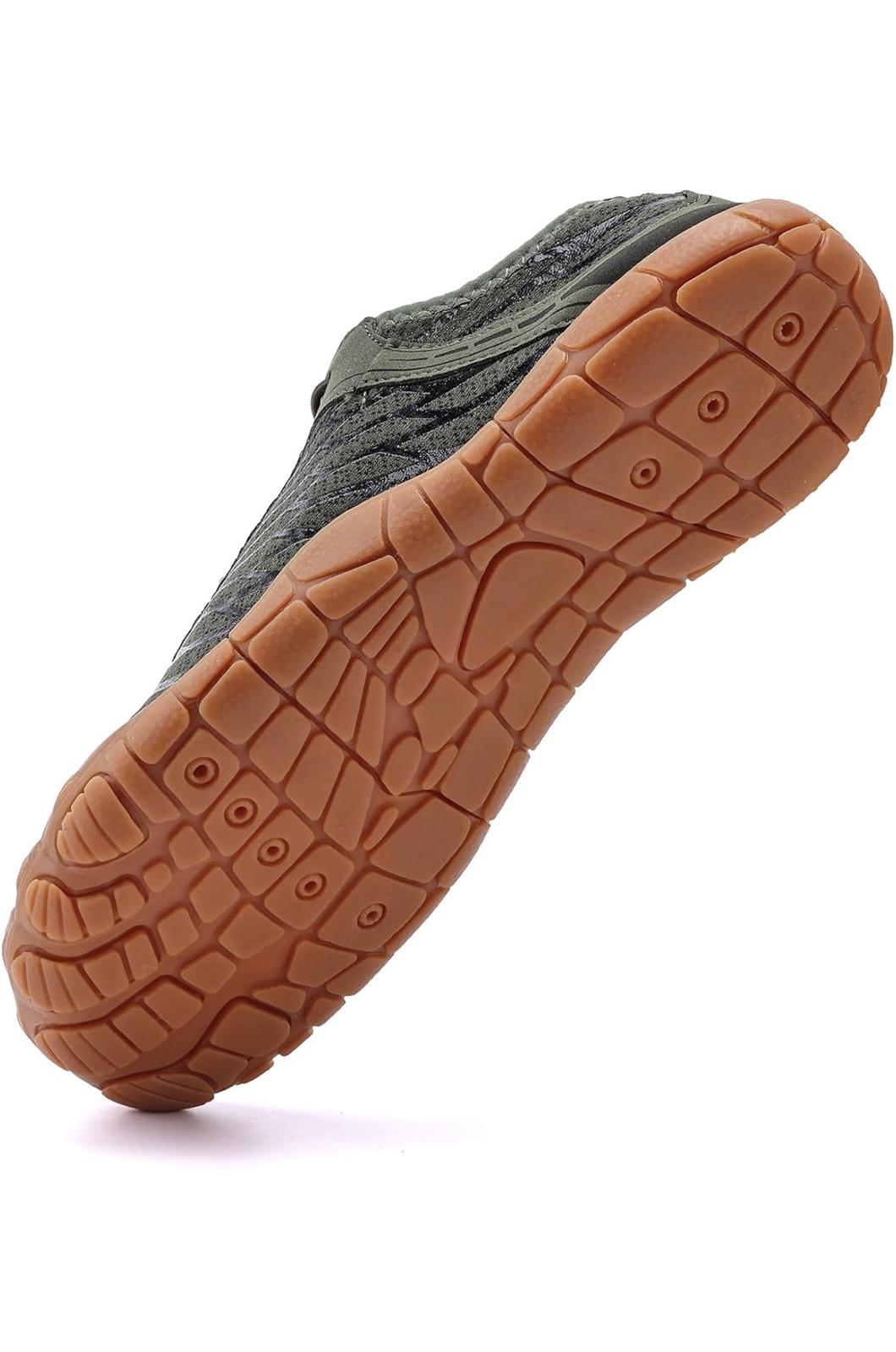 Men's Barefoot Trail Shoes Olive Green- (Men Sz 8)