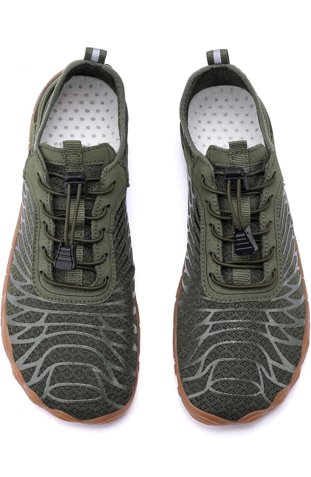 Men's Barefoot Trail Shoes Olive Green- (Men Sz 11)