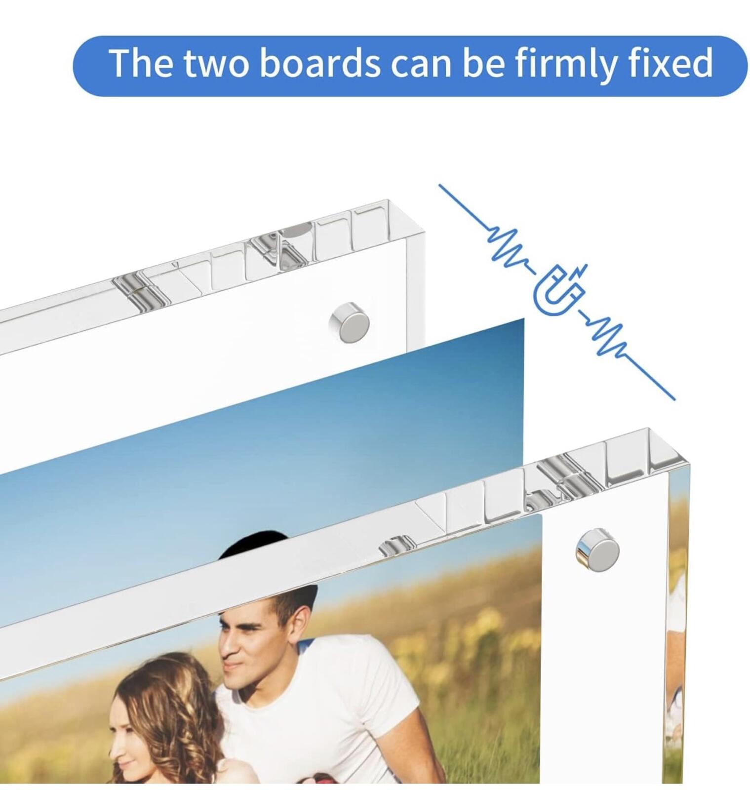 Clear Acrylic Picture Frame ✨ Floating Memory Display