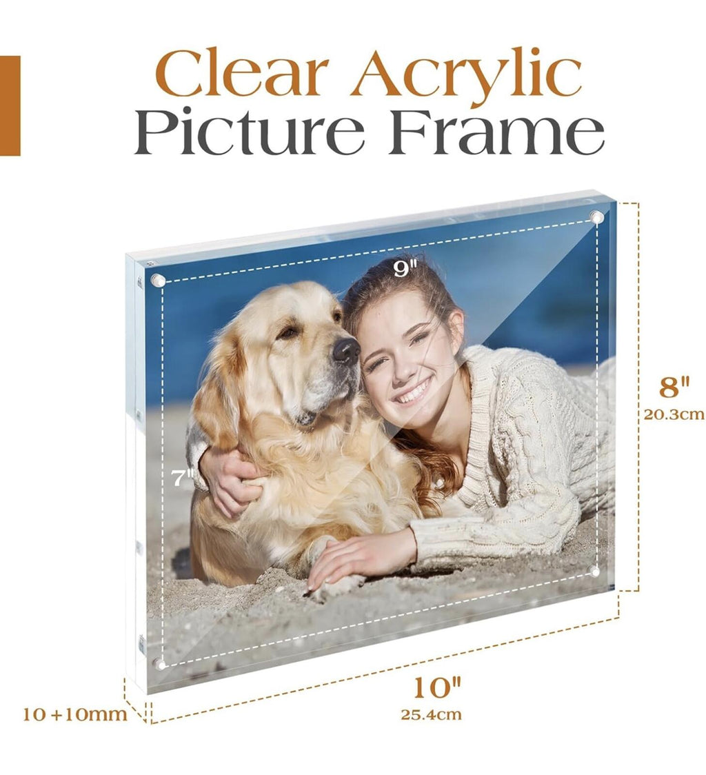 Clear Acrylic Picture Frame ✨ Floating Memory Display