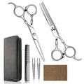 Professional Hair Cutting Scissors Set 6.7 Inch Barber Shears Kit with Thinning Shears and Case