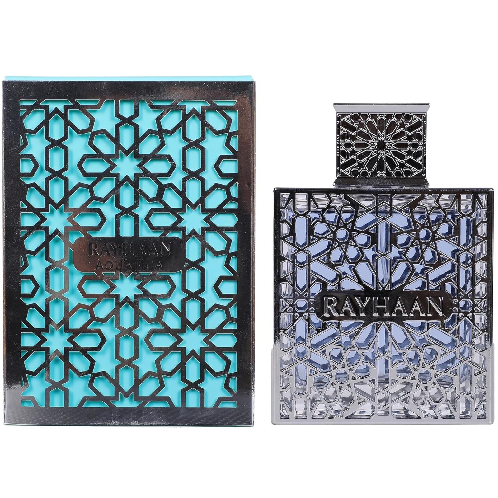 Rayhaan Aquatica EDP Fresh Marine Citrus Long Lasting Fragrance Men 3.4 oz