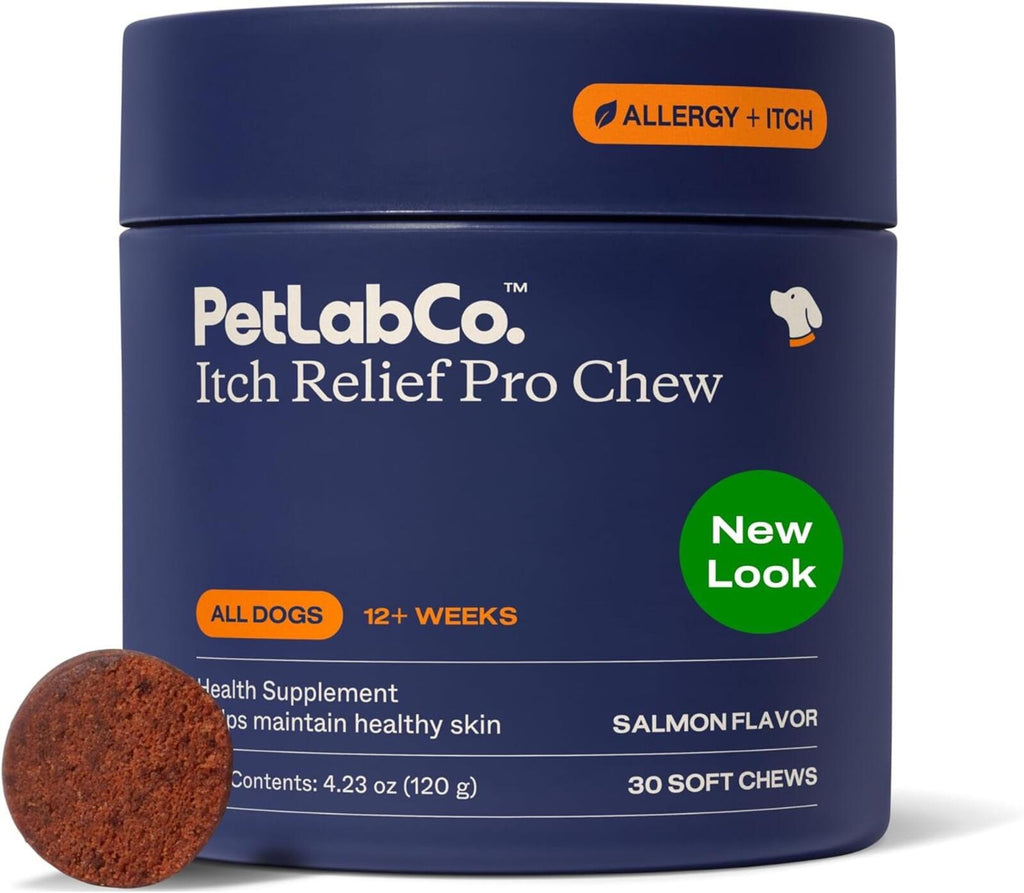PetLab Co. Salmon Itch Relief Chews for Dogs | Omega 3 Skin & Allergy Support