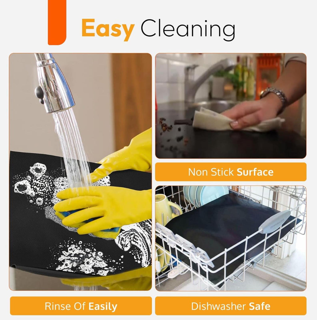 Oven Liner 2-Pack | 17" x 25" | Non-Stick, Heavy Duty, BPA & PFOA Free
