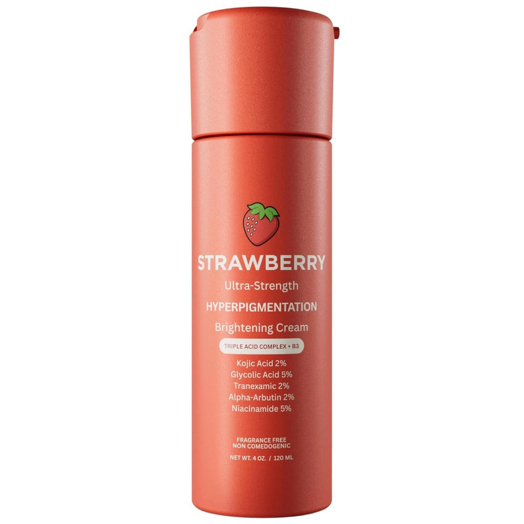 Strawberry Ultra Strength Hyperpigmentation Brightening Cream 4oz Triple Acid