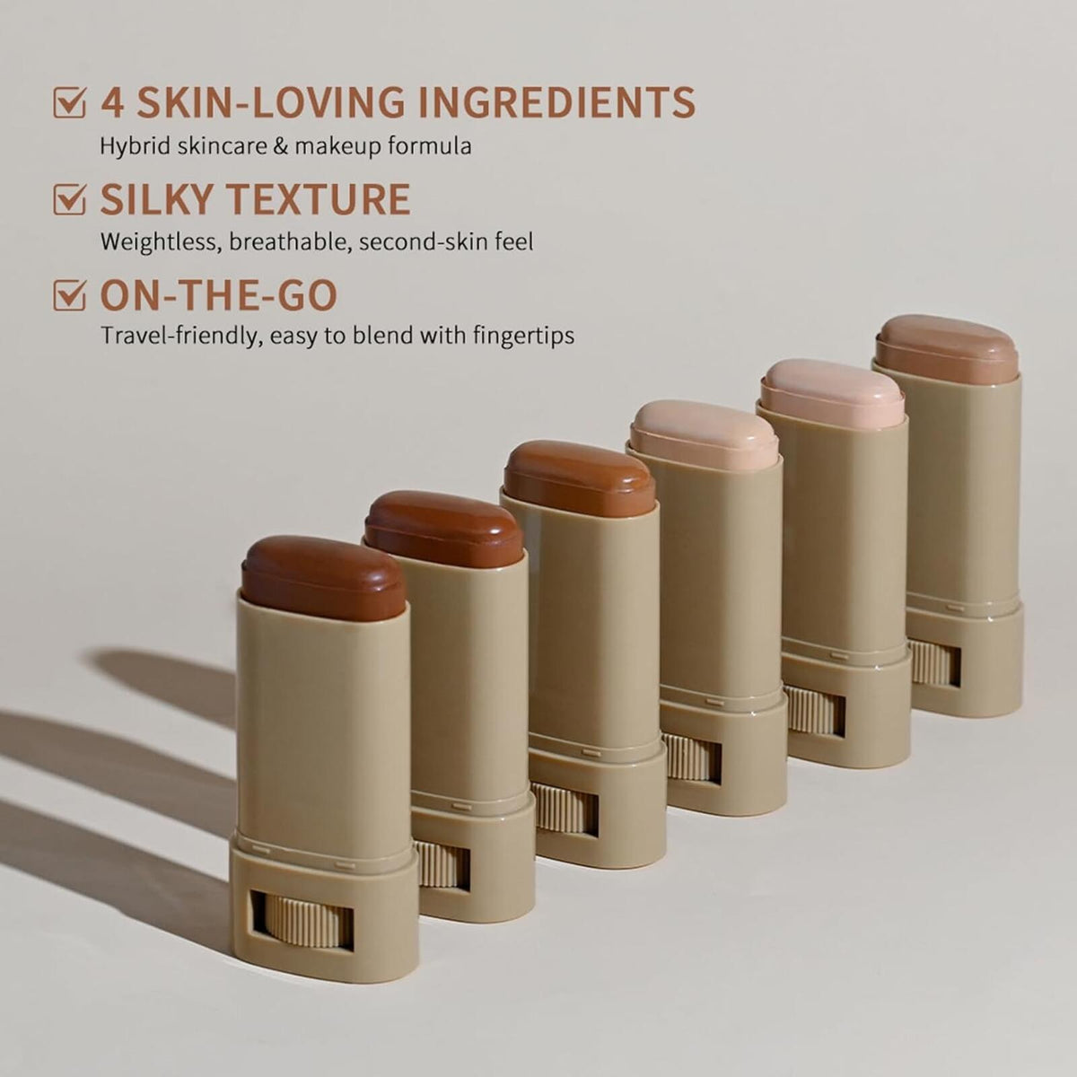 Skin Tint Beauty Balm Solid Tinted Moisturizing Serum Color #5 18g