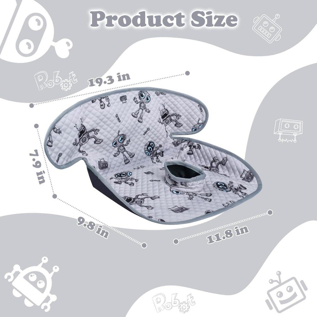 Car Seat Potty Protector | Waterproof Training Liner | Robot Grey