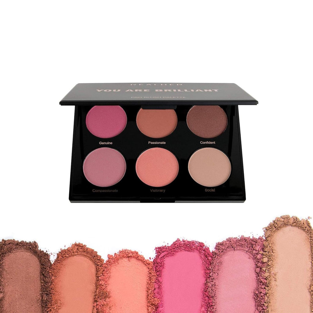 REALHER-You Are Brilliant Eyeshadow Palette - Neutral Tones, 6 Pan