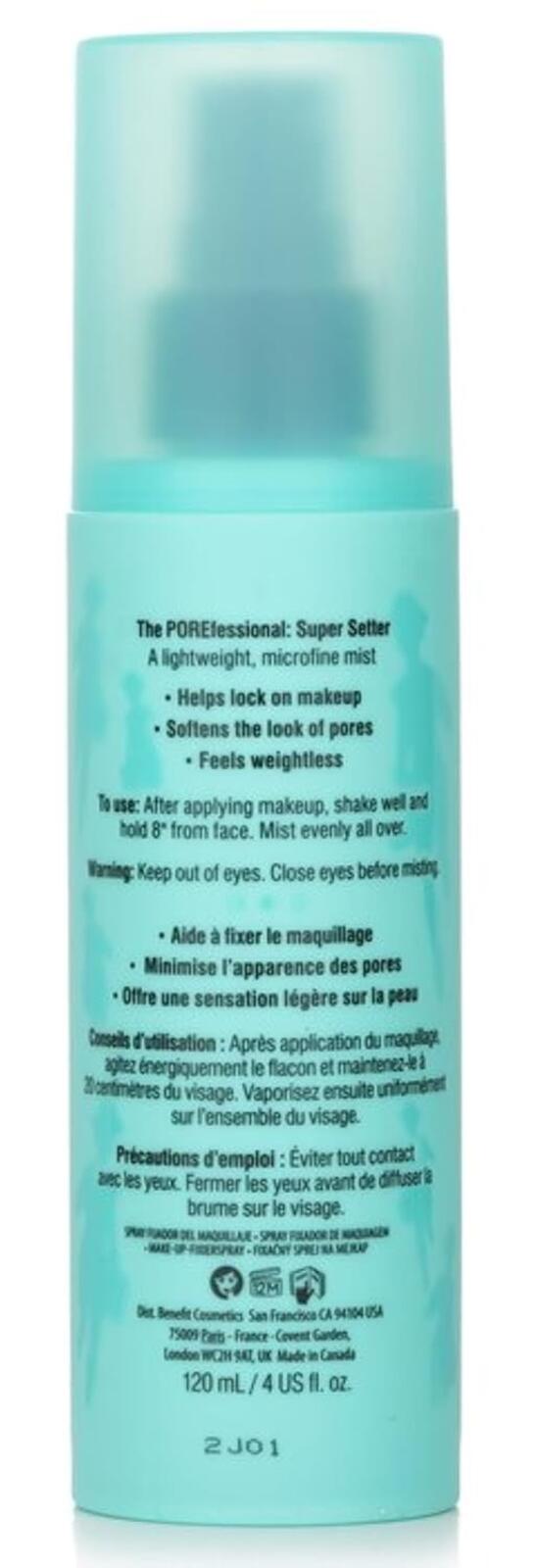 Benefit The POREfessional Super Setter Makeup Setting Spray 120ml