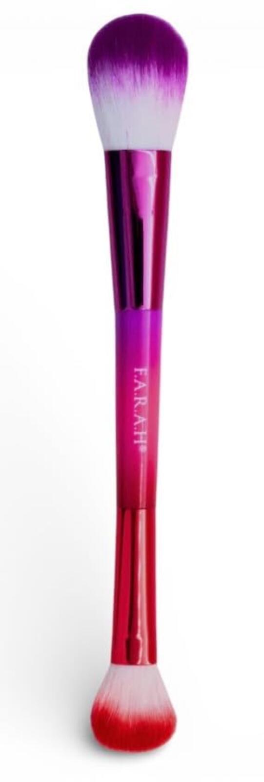 F.A.R.A.H dual ended makeup brush duo with vegan bristles