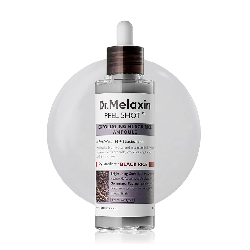 Dr. Melaxin Peel Shot Black Rice AHA BHA Niacinamide Exfoliating Serum 2.7oz
