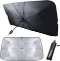 44 x 25 Car Windshield Sun Shade Umbrella — UV Heat Shield, Foldable Reflector