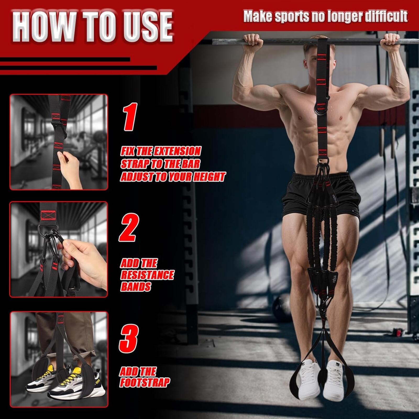 Pull Up Assist Belt System – Build Strength Faster, No Struggle