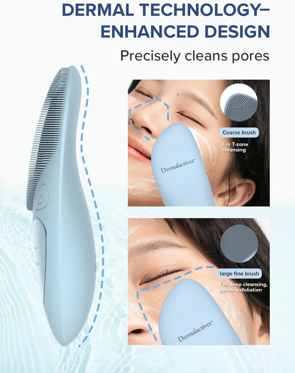 Dermalactives PureSkin Automatic Silicone Cleansing Brush
