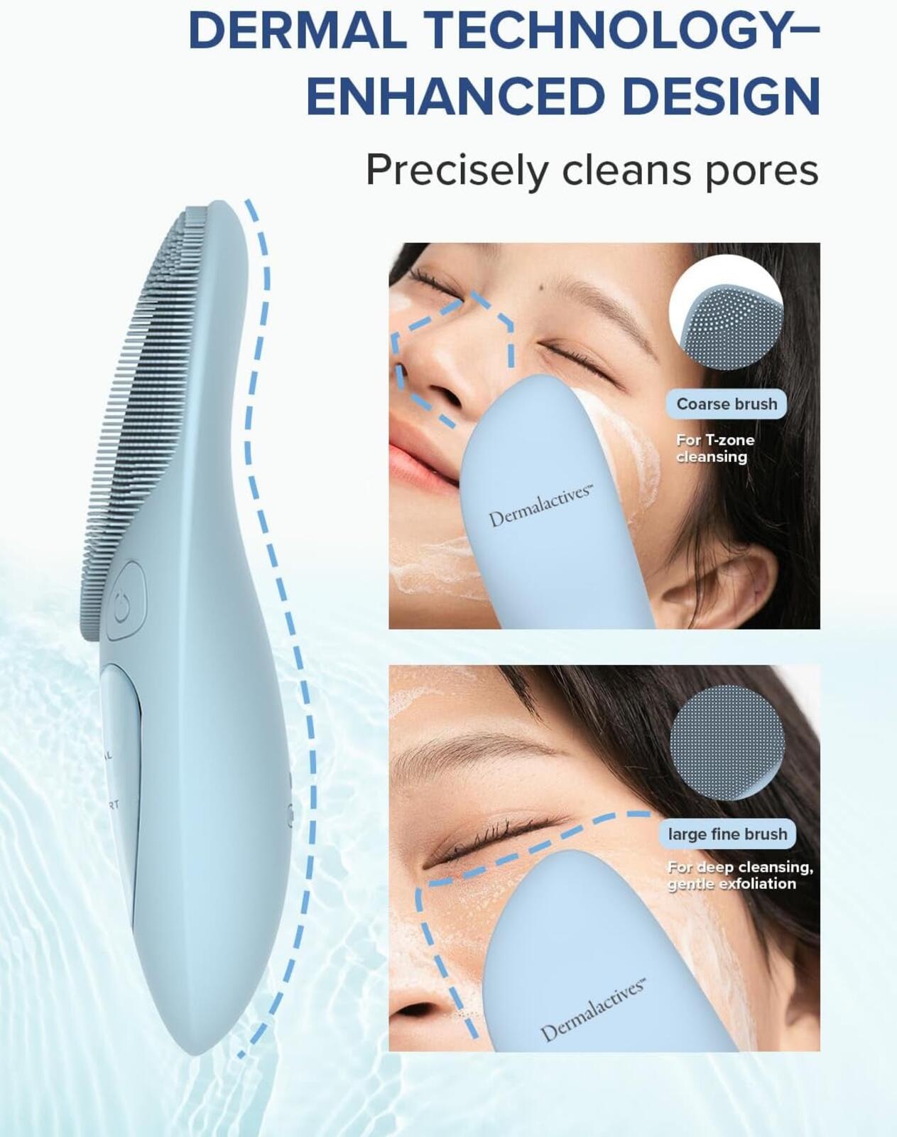 Dermalactives PureSkin Automatic Silicone Cleansing Brush