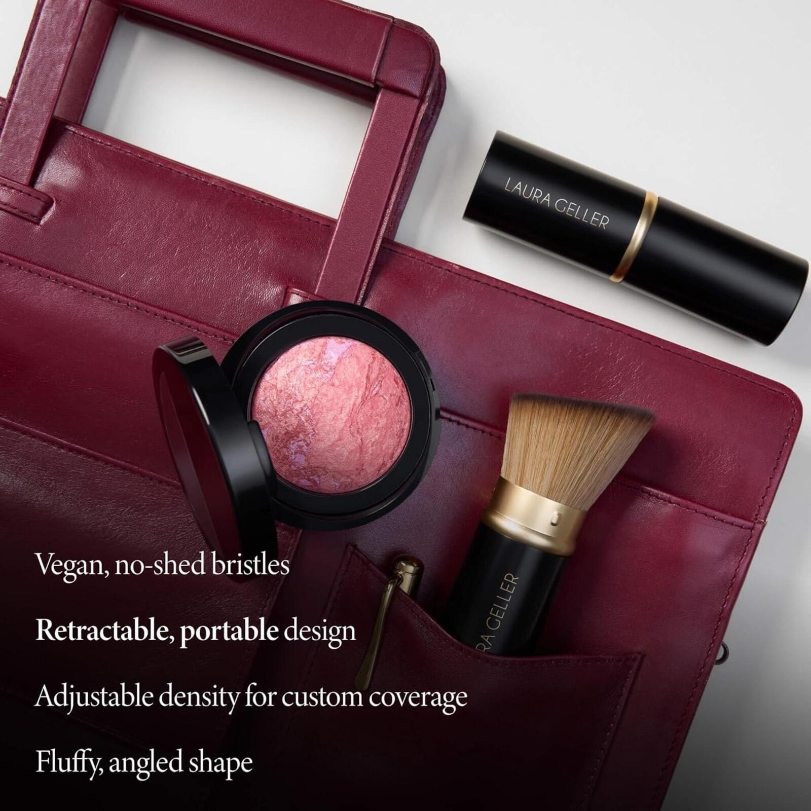 Retractable Kabuki Brush – Powder Cream Liquid Flawless Blend