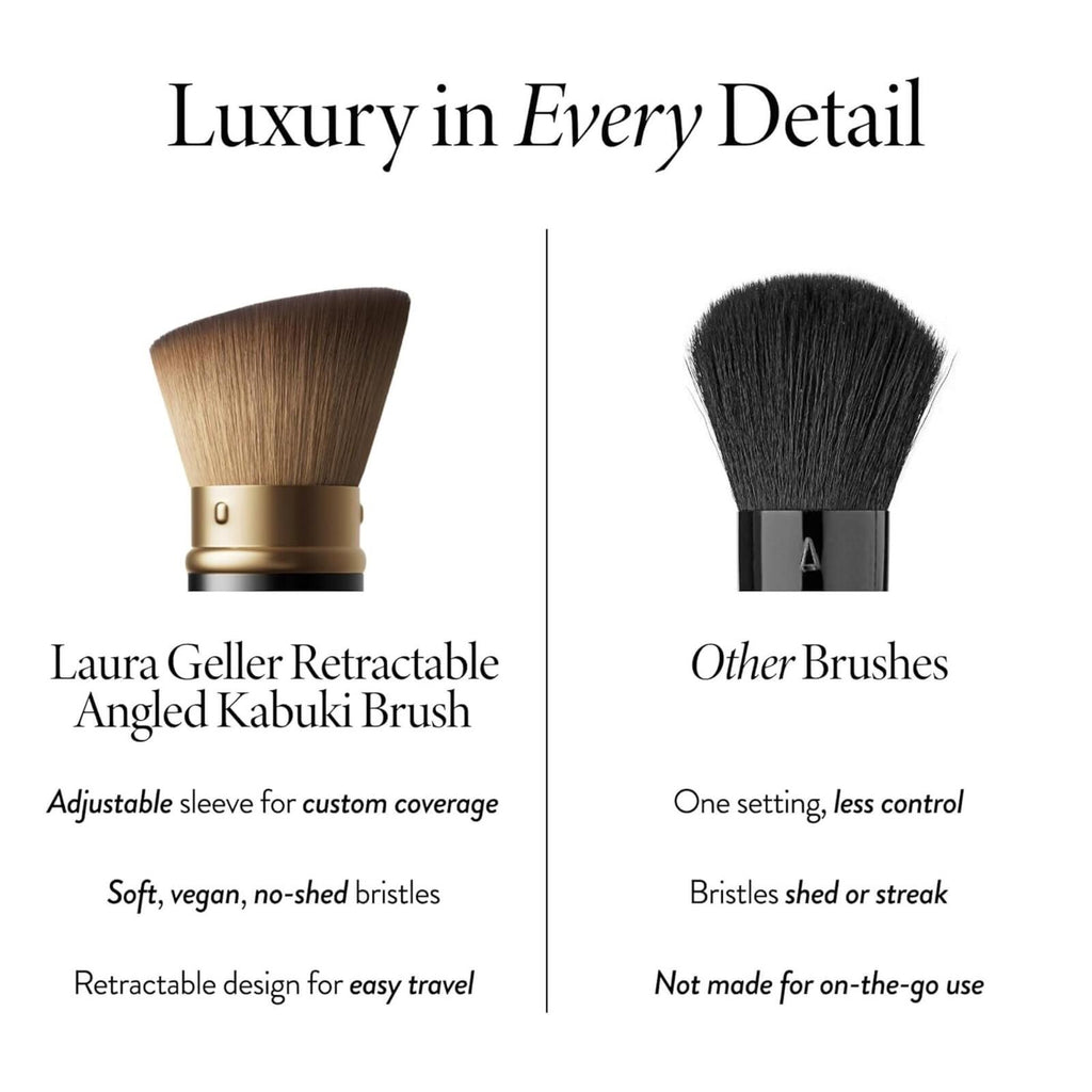 Retractable Kabuki Brush – Powder Cream Liquid Flawless Blend