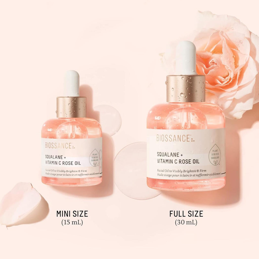 Biossance Vitamin C Rose Facial Oil – Glow, Firm, Deep Hydration (1.01 Fl Oz)